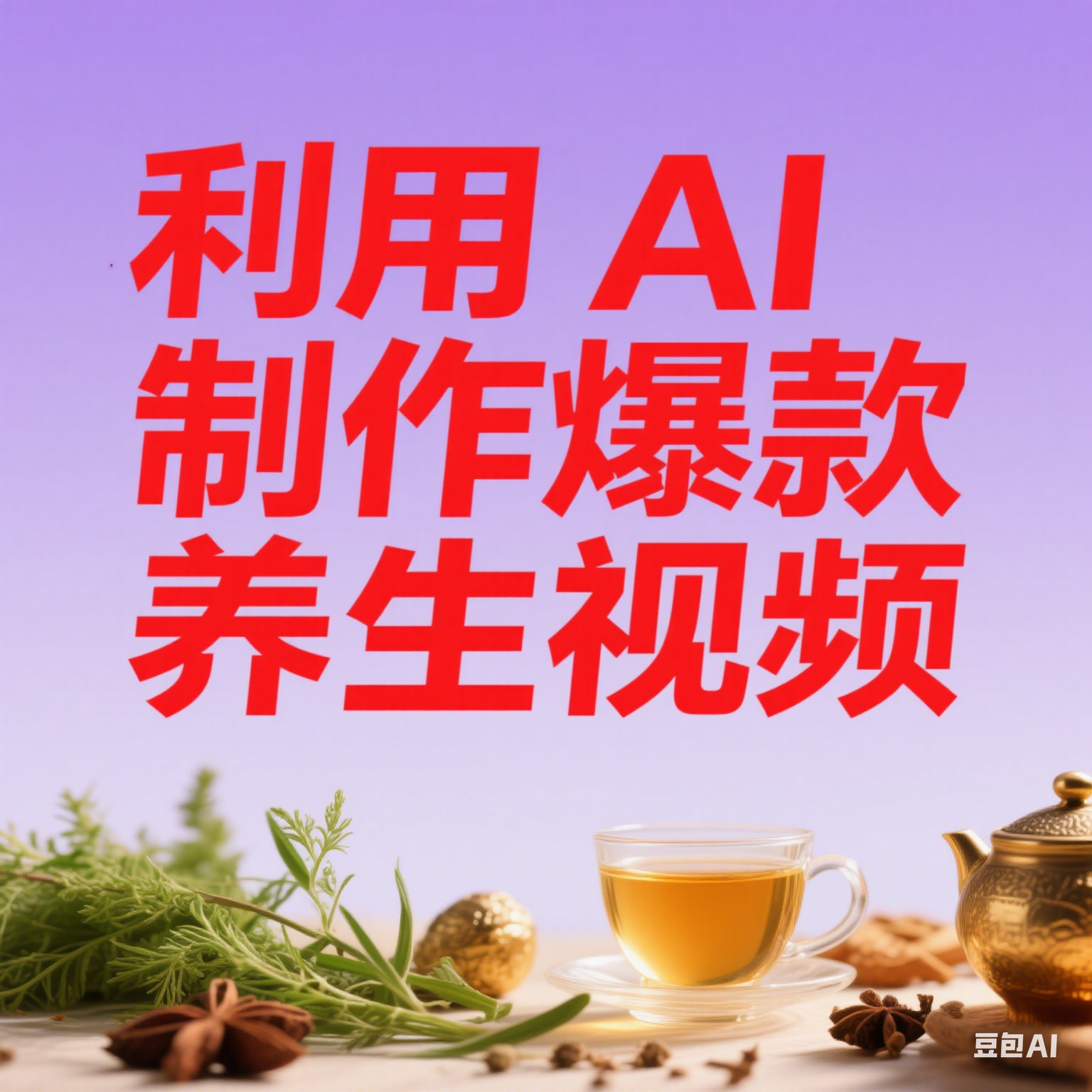 AI快速产出爆款养生视频
