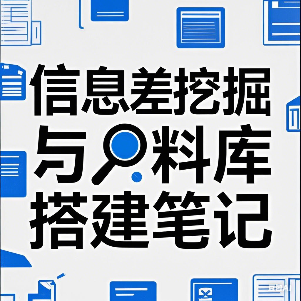 信息差挖掘与资料库搭建实操笔记