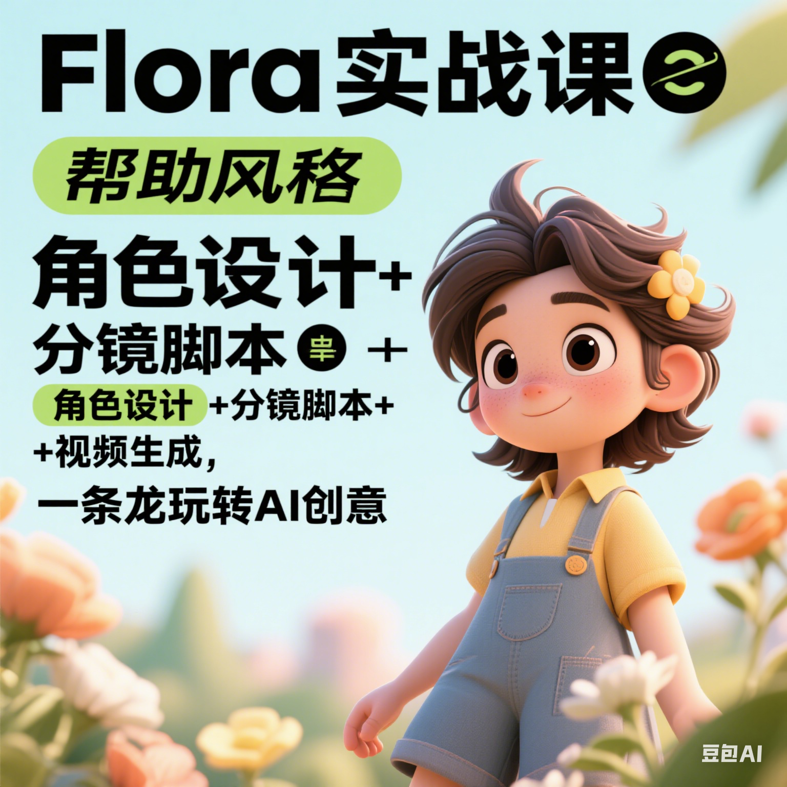 Flora实战课：角色设计+分镜脚本+视频生成，一条龙玩转AI创意