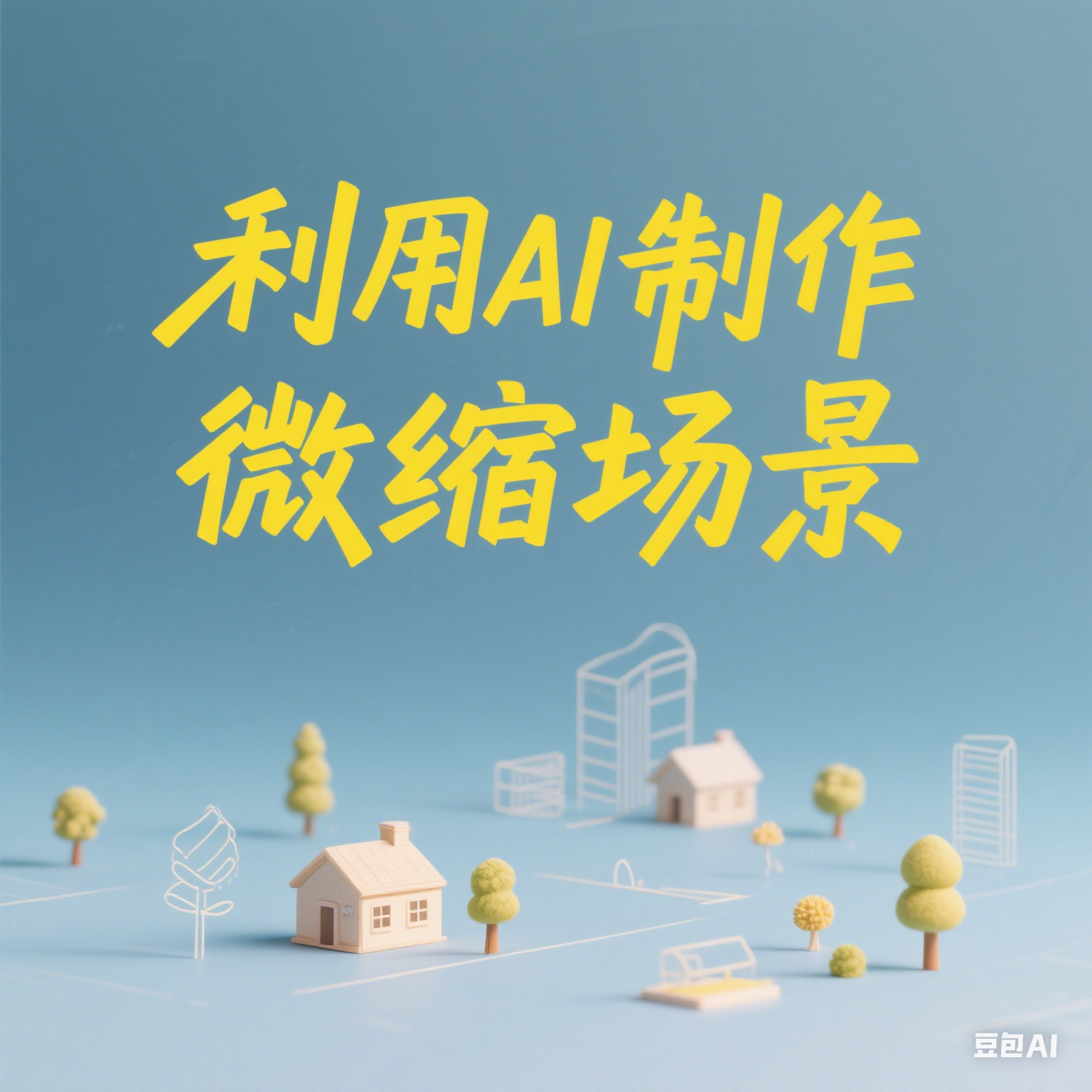 利用AI制作微缩场景视频